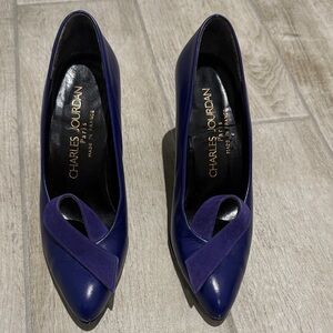 Vintage Charles Jourdan Deep Purple Heels